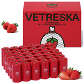 Vetreska bolsas-caca-perro-fresa para paseos, aroma agradable que ayuda a ocultar olores