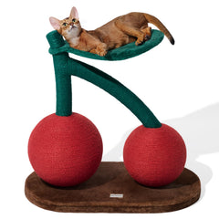 VETRESKA poste rasca-gato cerezo grande con hamaca para descanso cómodo