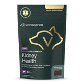 VETRISCIENCE masticables de salud renal en frasco, posible apoyo renal para mascotas.