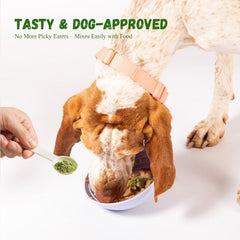 Vetriuntrix Polvo Dental para Perros, ingredientes naturales cuidan dientes y digestión suave.