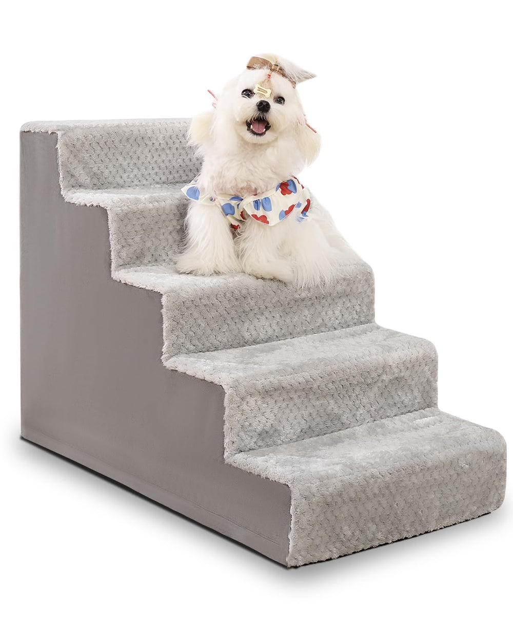 Vfrog escaleras para perros pequeños con 5 pasos, altura de 22 pulgadas, para subir al sofá.