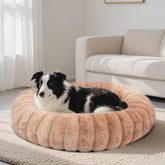 Cama redonda Vhen When para perros y gatos, descanso cómodo y envolvente.