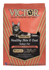 VICTOR GATO: bolsa sin granos con salmón para pelaje saludable y músculos definidos.
