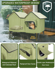 Vilrak-interior-espacioso-casa-gato: espacio suficiente para varias mascotas.