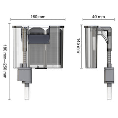 Vimvins flujo ajustable permite adaptar caudal según especies sensibles.