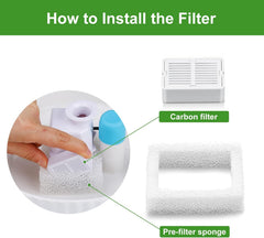 VinDox filtros compatibles con fuentes cerámicas y acero inoxidable.