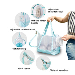Vinqki portabebés para gato malla ligera diseño transpirable para paseos activos