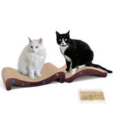 Viraagyiyou rasca-gato tablero curvo doble cara para rascar y proteger muebles.