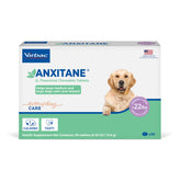 Virbac Anxitane empaque de tabletas masticables para perros, fácil administración