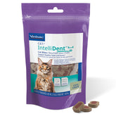 Virbac C.E.T. IntelliDent para gatos, paquete de 90 golosinas, cuidado dental.
