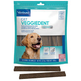 Virbac CET Veggiedent FR3SH bolsa de 30 chicles para perros grandes, limpieza dental.