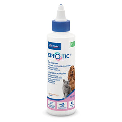 Virbac Epi-Otic limpiador auricular, botella de 125 ml, para higiene suave de oídos de mascotas