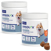 Virbac URSOLYX masticables en empaque práctico para perros, favorece la movilidad diaria.