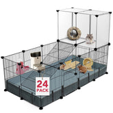 Viscoo 24 paneles jaula para animales pequeños para evitar escapes y adaptar espacios.