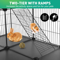 VISCOO 41 Panel Playpen con paneles impermeables protege el suelo y facilita limpieza.