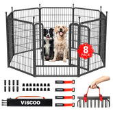 VISCOO cerca para perros exterior con 8 paneles.