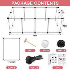 VISCOO jaula para animales pequeños facilita instalación rápida y configuración modular.