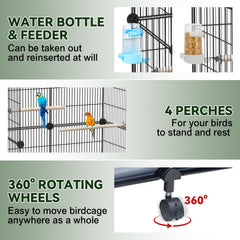 VISCOO botella de agua y comedero externos para alimentar sin molestia.