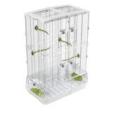 Vision M02 jaula para aves con budgies y finches, espacio cómodo para moverse