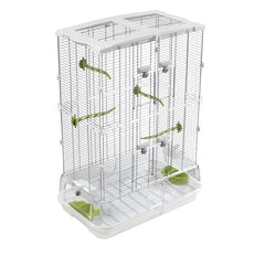 Vision M02 jaula para aves con budgies y finches, espacio cómodo para moverse