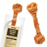 VITADAY tendones de pavo para perros, masticación prolongada para perros grandes.