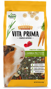 Vitakraft Sunseed Vita Prima: pellets de heno de Timothy para cobaya, alto en fibra