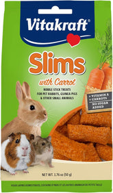 Vitakraft Zanahoria Slims para conejo: empaque práctico para compartir