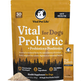 Vital Pet Life probióticos para perros en sobres de polvo, administración diaria fácil