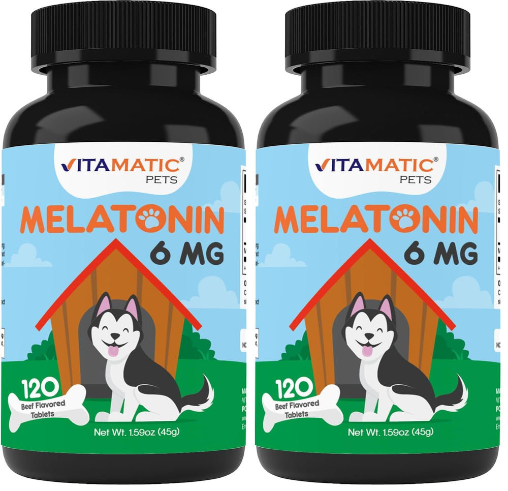Vitamatic Melatonina para perros: tabletas sabor carne para relajación