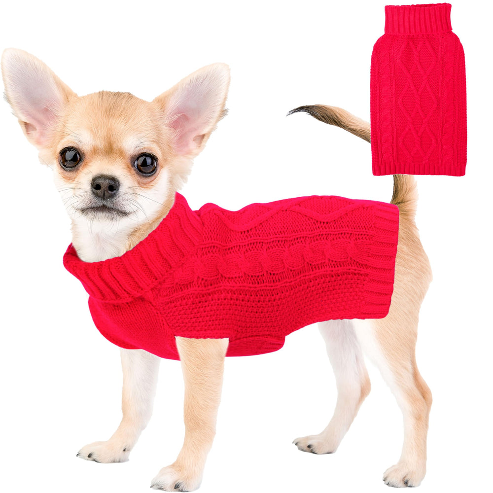 Viunimo sudadera navidad perro pequeno rojo para paseos cálidos.
