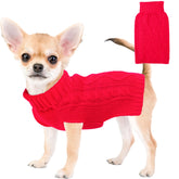 Viunimo sudadera navidad perro pequeno rojo para paseos cálidos.