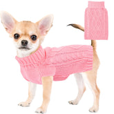 Viunimo sueter perro pequeno cuello alto, cálido y cómodo para el frío.