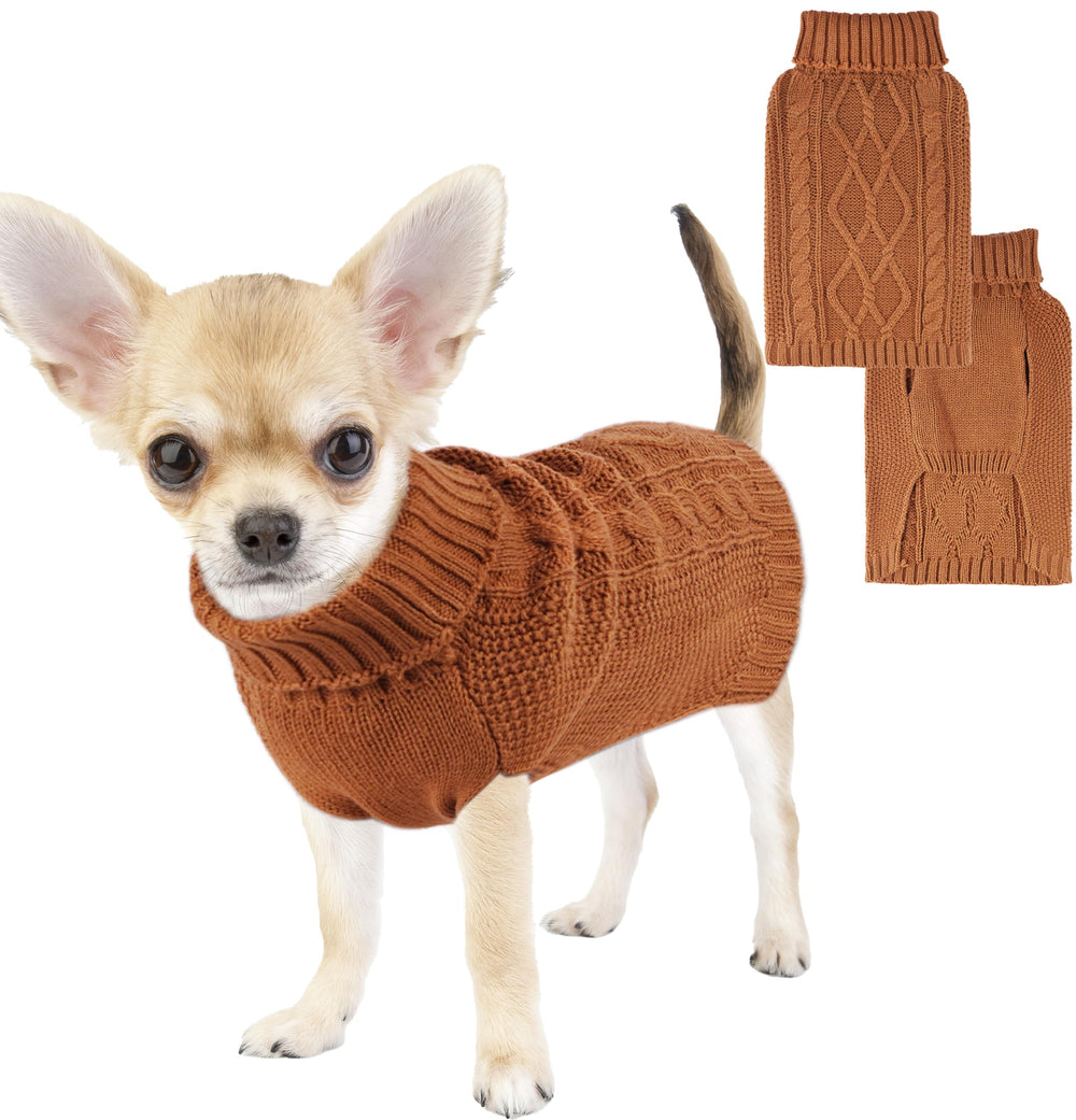 Viunimo sueter para perro teckel sin mangas cafe, ideal para paseos fríos.