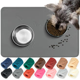 Alfombrilla VIVAGLORY para comida de perros, superficie antideslizante que evita derrames.