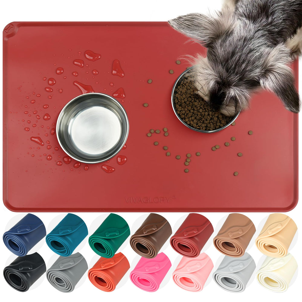 VIVAGLORY Flexmat con borde elevado mantiene limpio el área de comida.