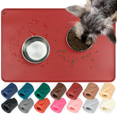 VIVAGLORY Flexmat con borde elevado mantiene limpio el área de comida.