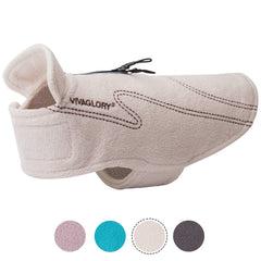VIVAGLORY chaqueta para perros, cierre velcro en el cuello para ajuste rápido.