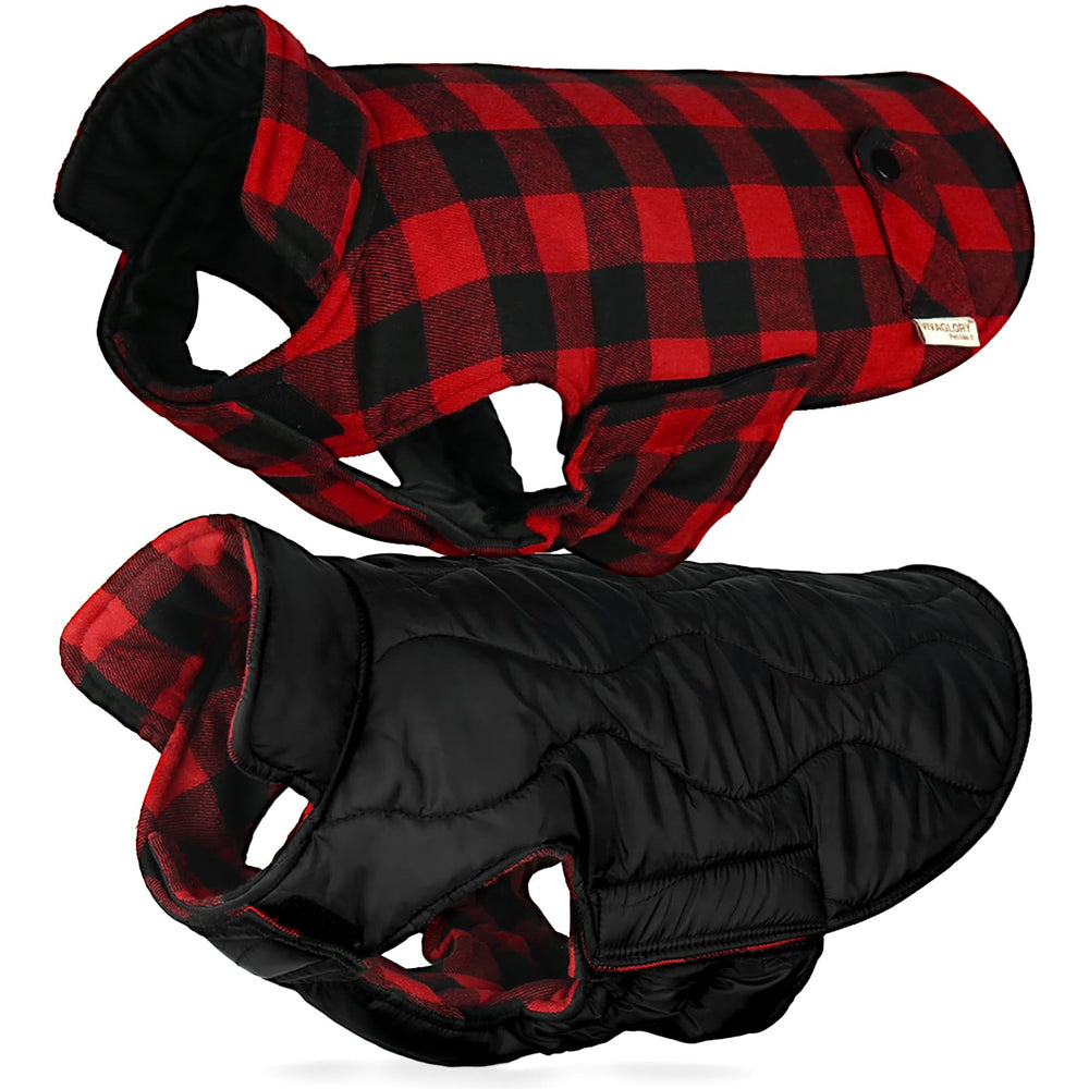 Chaleco reversible VIVAGLORY Softjoy, vista frontal con estampado de cuadros para looks festivos.