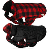 Chaleco reversible VIVAGLORY Softjoy, vista frontal con estampado de cuadros para looks festivos.