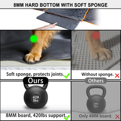 Hamaca de VIVASNIFF para asiento trasero mantiene al perro cómodo y seguro.