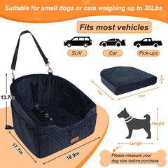 Vivifying asiento coche para perros, desmontable y convertible en cama para casa.