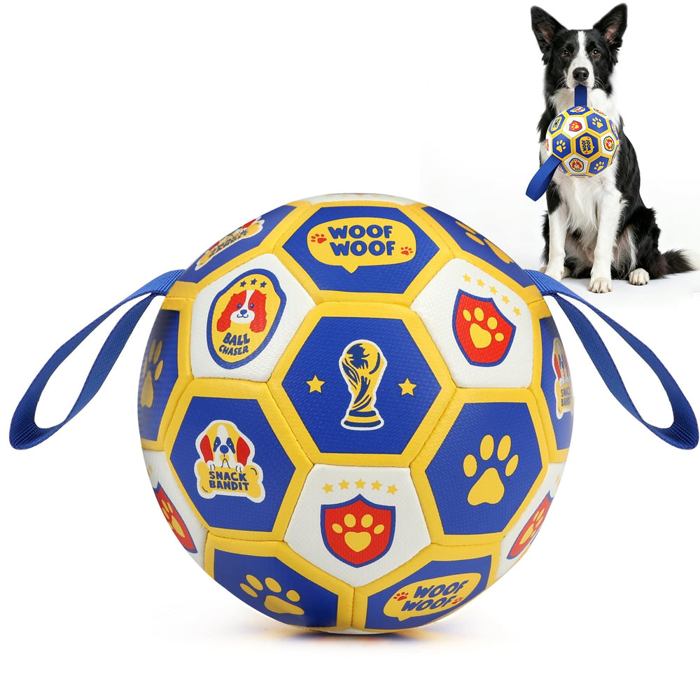 Juguete Vivifying balón fútbol para perro, interactivo de 6 pulgadas, ideal para juego y ejercicio