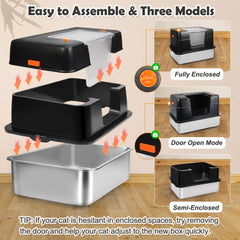 Vivifying caja de arena XL con doble proteccion y paredes altas.