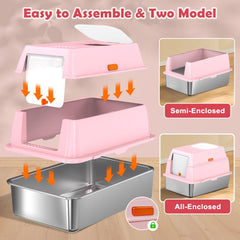 Vivifying diseño dos modos, caja de arena acero inoxidable, control eficiente de olores.