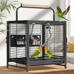 Jaula de transporte VIVOHOME para aves, ideal para viajes breves.