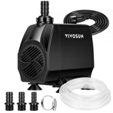 Bomba submersible VIVOSUN 1050 GPH en acción para peceras y fuentes.