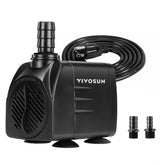 Bomba VIVOSUN 480GPH con flujo ajustable para acuarios.