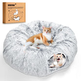 Túnel XL VIVOYAN para gatos, espacio amplio para juego activo y exploración.