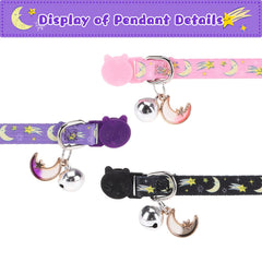 VKPETFR collar Moon&Star de poliéster suave y duradero.