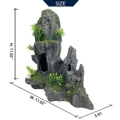 VMCN decoración acuario con plantas artificiales para realzar el paisaje